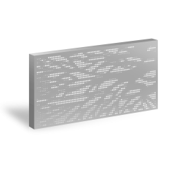 3D_Designový plotový panel Hliník s perforací GRAF 016 Organika – 1900×900_mm